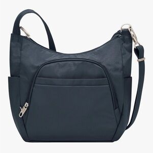 NWT- Travelon Anti-theft Classic Crossbody Bucket Bag —Midnight
